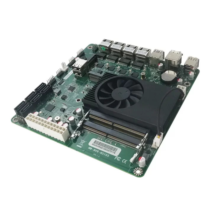 Carte Mère Mini ITX NAS - Processeur I5 8265U - 8 Ports SATA, 2x 2.5GbE LAN, 2x NVMe - Format 17x17cm - Pour Serveur DIY - 6